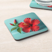 炎のクリムゾンハイビスカス コースター (左側)
