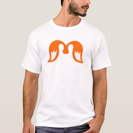 炎のグラデーションウィングMレター Tシャツ (正面)