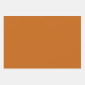 炎のコーラルコッパーOrangeシェード3トーン ラッピングペーパーシート (正面3)