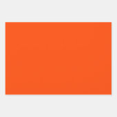 炎のコーラルコッパーOrangeシェード3トーン ラッピングペーパーシート (正面2)