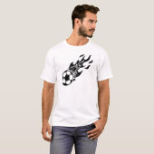 炎のサッカーボール Tシャツ (正面フル)