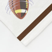 炎のサッカー – フリースブランケット (角)