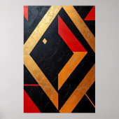 炎のジオメトリ ポスター (正面)