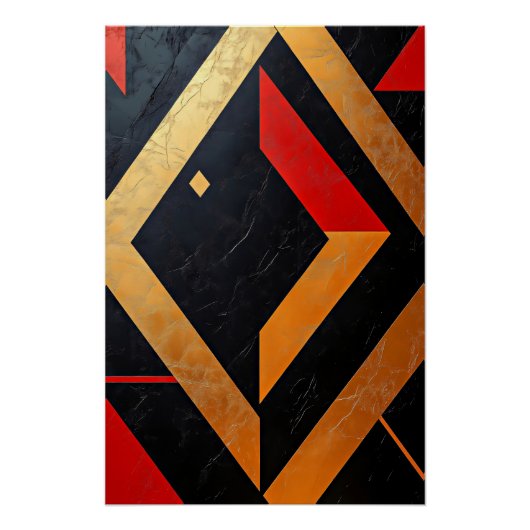 炎のジオメトリ ポスター (正面)