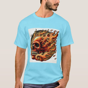 炎のスカル作品 Tシャツ