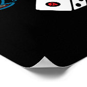 炎のスカル感じザ・ビアー ポスター (角)