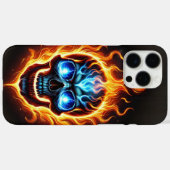 炎のスカル Case-Mate iPhoneケース (裏面 (横))