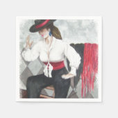 炎のダンスペインのサ紙ナプキン スタンダードカクテルナプキン (正面)