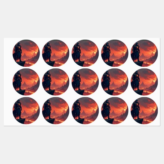 炎のダークナイト ラベル (シート)