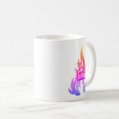 炎のデザインのマグカップ コーヒーマグカップ (正面右)