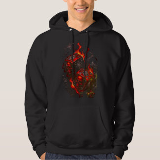 炎のドクロサイコロ - ハイステークス・レベルのグラフィック パーカ