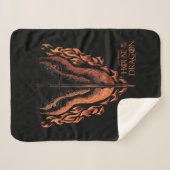 炎のドラゴンの背後に剣 シェルパブランケット (正面(横))
