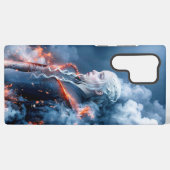炎のドラゴンクイーン デザイン SAMSUNG GALAXYケース (裏面横)