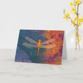 炎のドラゴンフライ カード (黄色い花)
