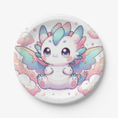 炎のドラゴンベビーシャワー ペーパープレート (正面)