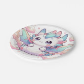 炎のドラゴンベビーシャワー ペーパープレート (アングル)