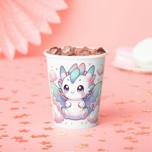 炎のドラゴンベビーシャワー 紙コップ (インサイチュ)