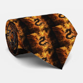 炎のドラゴン ネクタイ (ロール)