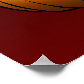 炎のハロウィンカボチャのポスター ポスター (角)