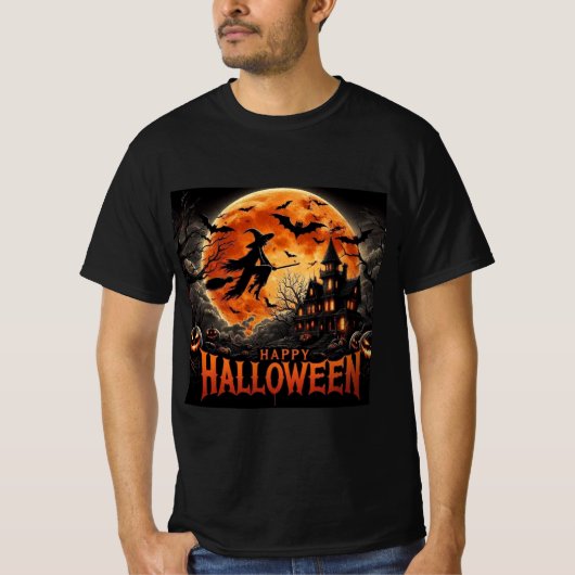 炎のハロウィーンホラーティー – Tシャツ (正面)