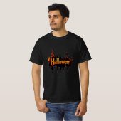 炎のハロウィーンホラーティー – Tシャツ (正面フル)