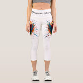 炎のハートビートレギンス – 帯電ラブ州 カプリレギンス (正面)