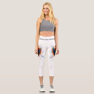 炎のハートビートレギンス – 帯電ラブ州 カプリレギンス