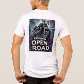 炎のバイカーアートスタイルで開けた道を制覇 トライブレンドＴシャツ (裏面)