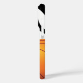 炎のバスケットボールブラックアンドホワイト Case-Mate iPhoneケース (裏面 / 左)