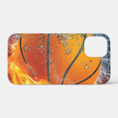 炎のバスケットボール装飾用クッション Case-Mate iPhoneケース (裏面 (横))