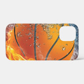 炎のバスケットボール装飾用クッション Case-Mate iPhoneケース (裏面 (横))