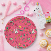 炎のバライースターパターン紙プレート ペーパープレート (パーティー)