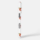 炎のパターンと小さなチリカスタムイニシャル Case-Mate iPhoneケース (裏面 / 右)