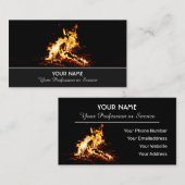 炎のビジネスや保険で働いている? 名刺 (正面/裏面)