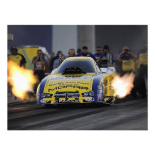 炎のファニーカー ドラッグレーサー スポーツ フォトプリント