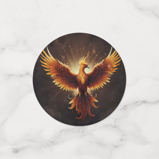 炎のフェニックスクッション コンフェッティ (スモール正面)