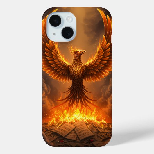 炎のフェニックス昇天 Case-Mate iPhoneケース (裏面)