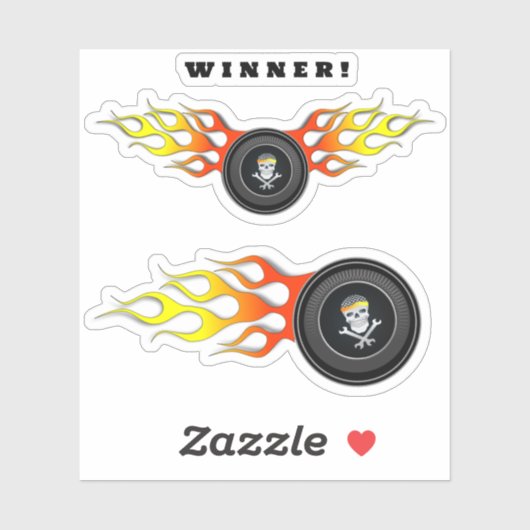 炎のホイール整備士 シール (シート)