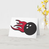 炎のボーリングボール カード (黄色い花)