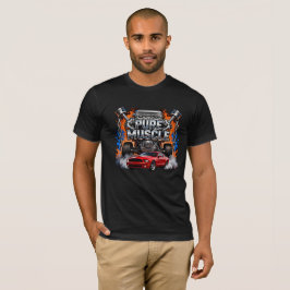 炎のマッスルカー - 筋肉の力 Tシャツ
