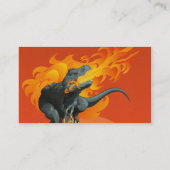 炎のミハエルグリルによる投げる恐竜の芸術 名刺 (裏面)