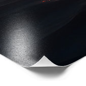 炎のムーンオーバーカームル海ファンタジー夕日 フォトプリント (角)