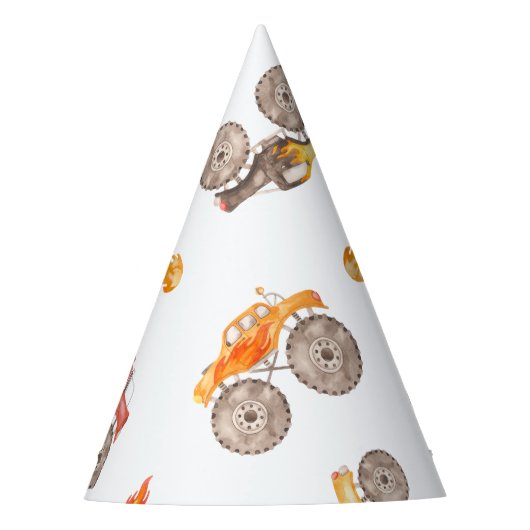 炎のモンスタートラック パーティーハット (正面)