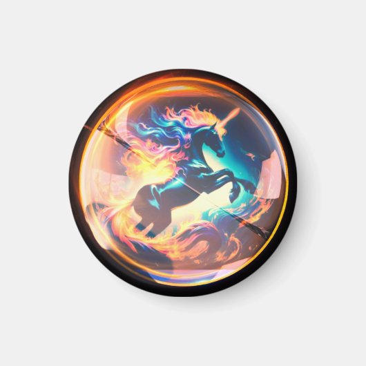 炎のユニコーン マグネット (正面)