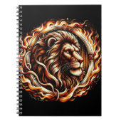 炎のリングや輪獅子火炎星占い ノートブック (正面)