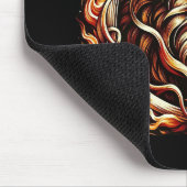 炎のリングや輪獅子火炎星占い マウスパッド (コーナー)