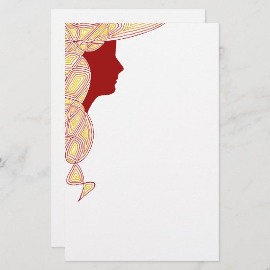 炎のレディースタフィギュア 便箋 (正面/裏面)