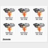 炎の上のパンツット スクエアシール (シート)