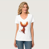 炎の不死鳥、灰の中から蘇る Tシャツ (正面フル)