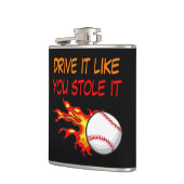 炎の中で野球を燃やすおもしろい引用文、ブラック フラスク (左)